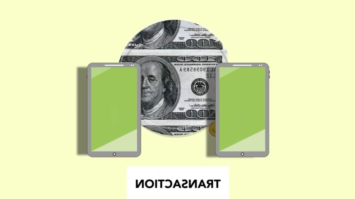 Kenya's Mobile Money Subscriptions Surge to 54 Million Isometric image of online money transfer via mobile phones on light background \.