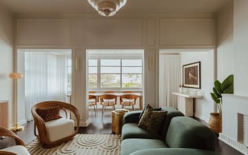 Luxury beachside apartment gets Art Deco makeover