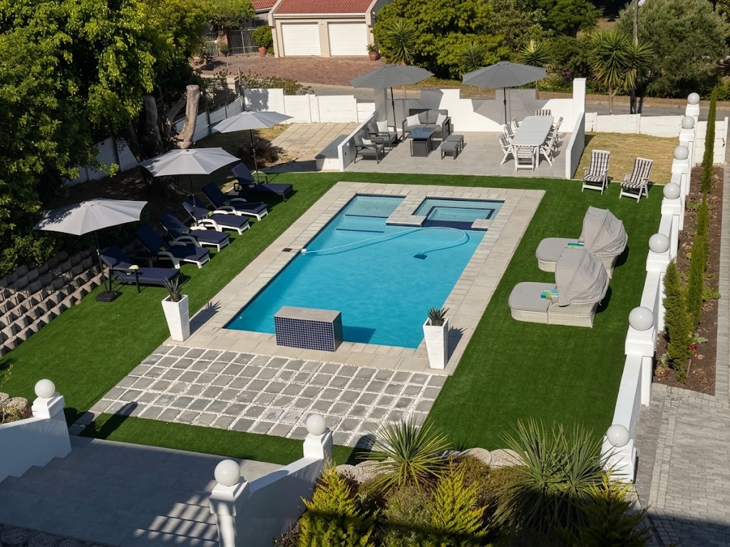 The Oasis and garden seen from above