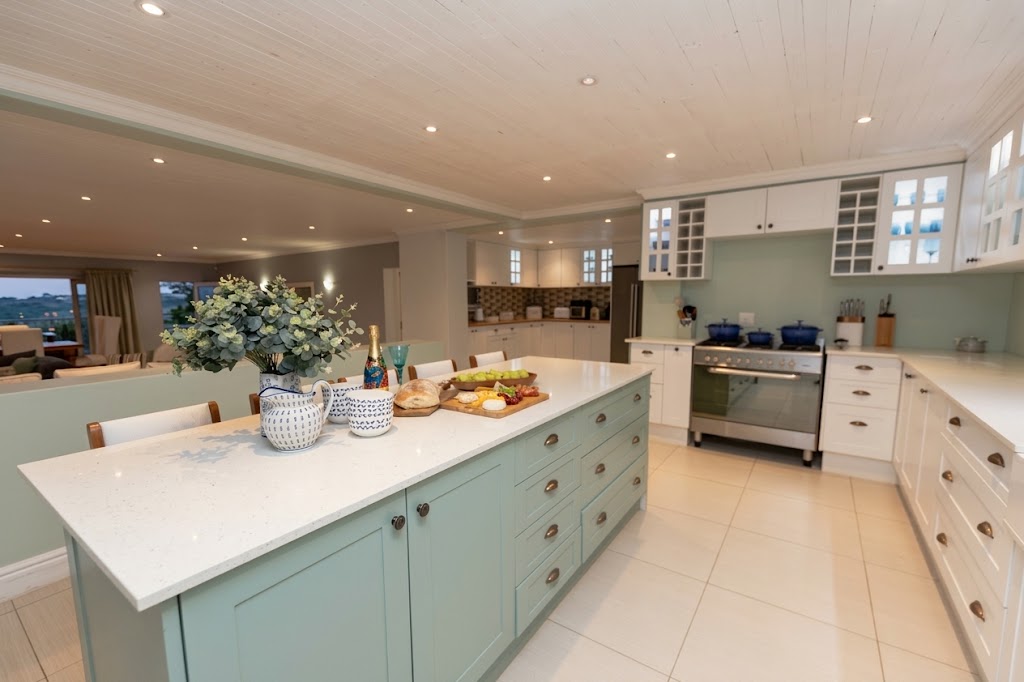 Gourmet Kitchen island and surrounding cooking areas