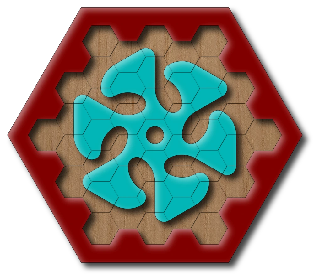 Aqua and Maroon on Pine