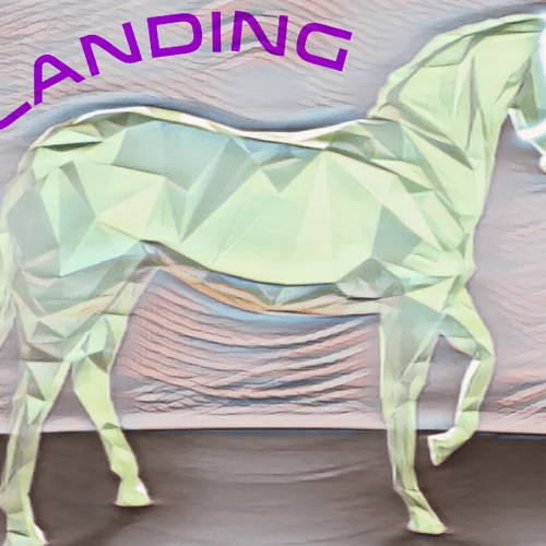 Pimps Landing Official Stable Logo Card +