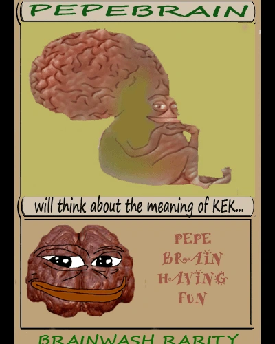 PEPEBRAIN | 1 of 250 | Series 30, Card 5 | Rarepepes | Rare Pepe Wallet 2017 Counterparty XCP BRAINWASH BRAIN KEK NFT Asset