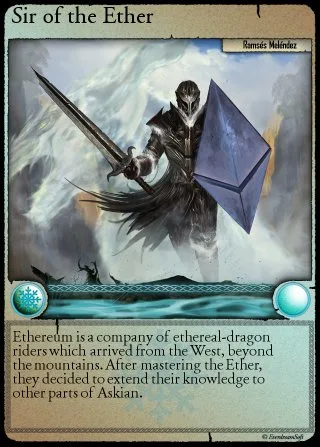 ETHEREUMCARD Spells of Genesis June 2015 NFT game Card (Minted 1 month before Ethereum went live)