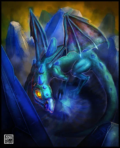 Sapphire Dragonling - Spell OF Genesis - Original