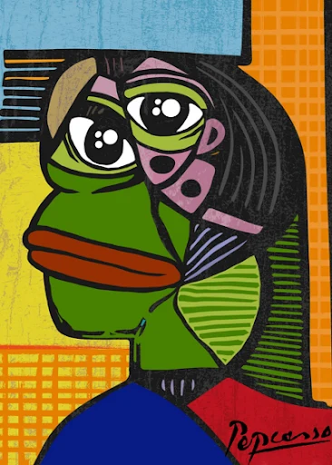 PEPCASSO | 1/100 | RAREPEPE FINE ART