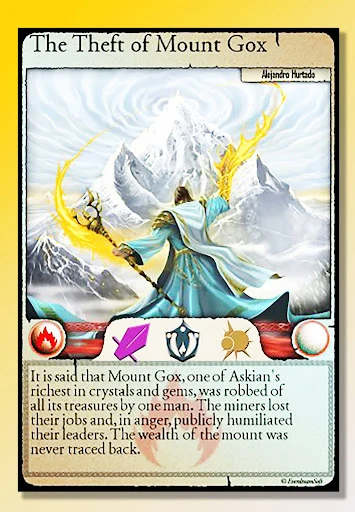 RARE MT. GOX Spells of Genesis NFT game CARD