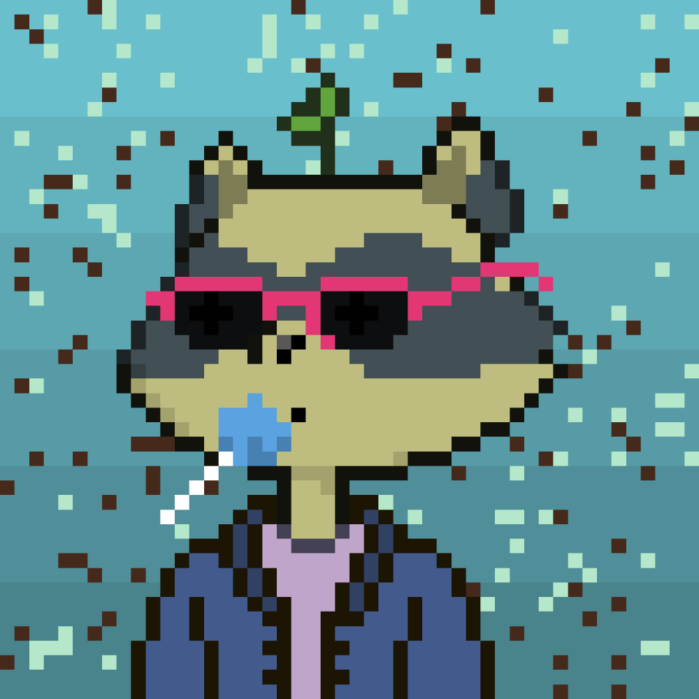 Racoon Pixel Citizen #185