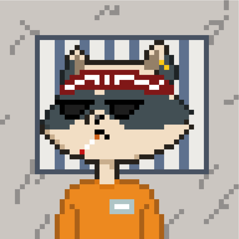 Racoon Pixel Citizen #783