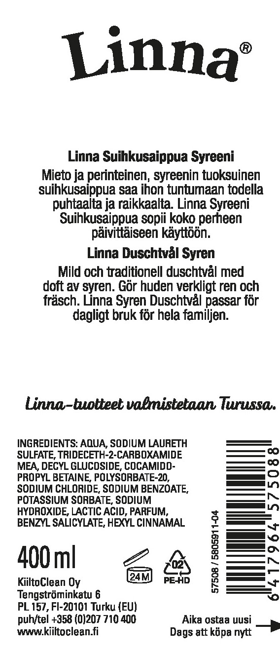 Suihkusaippua 400 ml Syreeni 