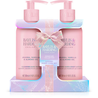 Lahjapakkaus Baylis & Harding 600 ml Jojoba, Vanilla & Almond Oil Luxury