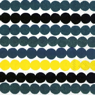 Lautasliina Marimekko 33 cm Räsymatto keltainen