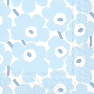 Lautasliina Marimekko 25 cm Mini Unikot vaaleansininen