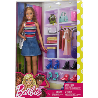 Muotinukke Barbie ja asusteet