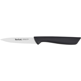 Veitsi Tefal 8 cm Colorfood sahalaitainen musta