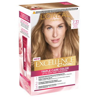 Kestoväri Loreal Excellence 7.31 Golden Beige Blonde