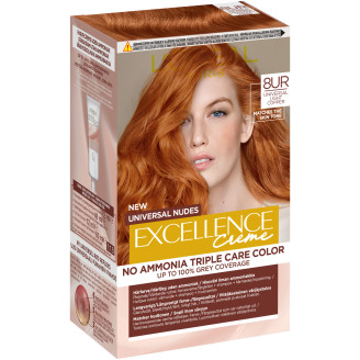 Kestoväri Loreal Excellence Creme Universal Nudes 8UC Light Copp