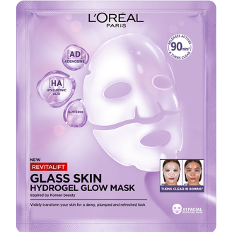 Kangasnaamio Loreal Revitalift Filler Glass Skin