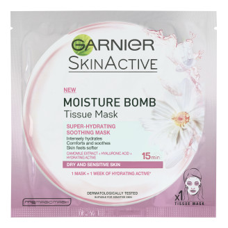 Kangasnaamio 32 g Moisture Bomb kuivalle ja herkälle iholle