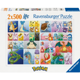 Palapeli Ravensburger 2 x 500 palaa Pokemon Collection