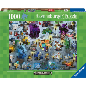 Palapeli Ravensburger 1000 palaa Minecraft Mobs