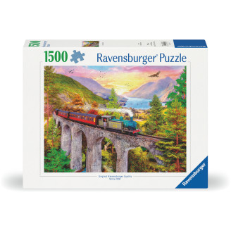 Palapeli Ravensburger 1500 palaa Autumn Viaduct