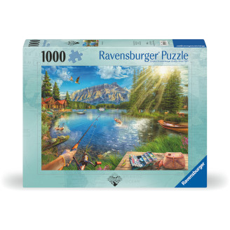Palapeli Ravensburger 1000 palaa Life At The Lake