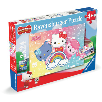 Palapeli Ravensburger 2 x 24 palaa Hello Kitty Super Style
