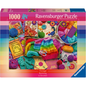 palapeli Vintage Knitting & Crochet 1000palaa