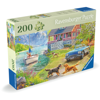 Palapeli Ravensburger 200 palaa Summer Lake House