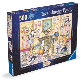 Palapeli Ravensburger 500 palaa Crazy Cats Taby & Co.
