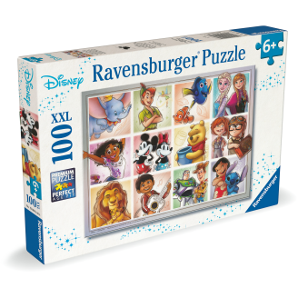 Palapeli Ravensburger 100 palaa Disney Multicharacter XXL