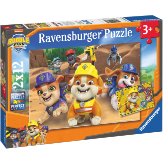 Palapeli Ravensburger 2 x 12 palaa Rubble & Crew Team in Action!