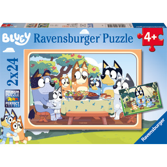 Palapeli Ravensburger 2 x 24 palaa Bluey