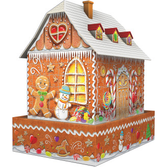 Palapeli Ravensburger 3D Gingerbread House Night Edition 216 palaa
