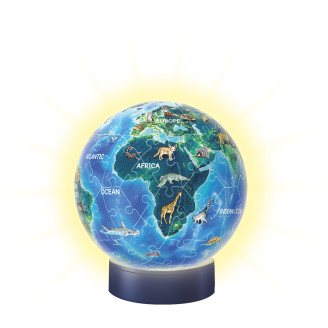 Palapeli Ravensburger 3D Children Globe Nightlight 72 palaa