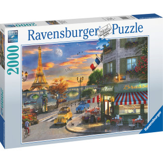 Palapeli Ravensburger Paris Sunset 2000 palaa