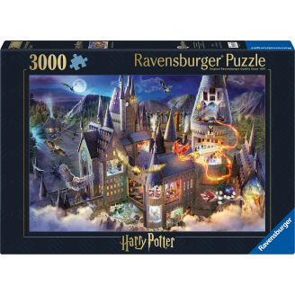 Palapeli Ravensburger 3000 palaa Hogwarts Castle