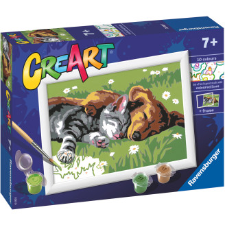 Ravensburger CreArt Sleeping Cats and Dogs -maalaussetti
