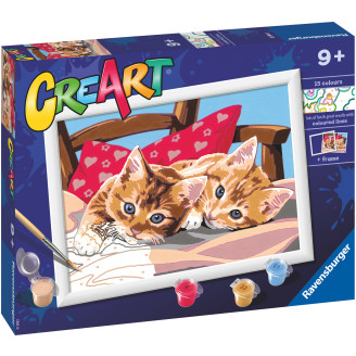 Ravensburger CreArt Two Cuddly Cats -maalaussetti