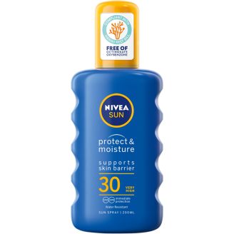 Aurinkosuojasuihke Nivea Sun 200 ml Protect & Moisture SK30
