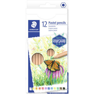 Puuvärikynä Staedtler 12 kpl pastelli