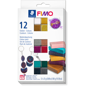 Muovailumassa FIMO 12 x 25 g Sparkle