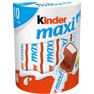 Maitosuklaapatukka Kinder Maxi 10-pack 210 g