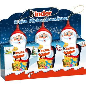 Suklaahahmo Kinder 15 g x 3 ripustettava joulupukki