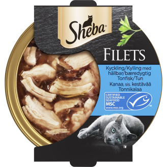 Kissanruoka Sheba 60 g kanafile & tonnikala