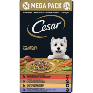 Koiranruoka Cesar 24 x 150 g Country Stew kastike