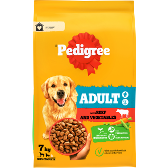 Koiranruoka Pedigree 7 kg Adult härkää ja kasviksia
