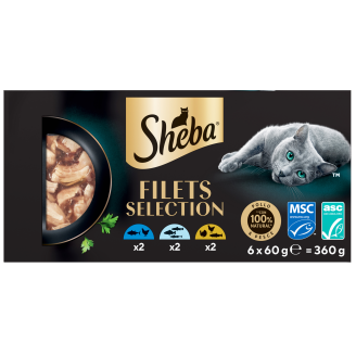 Kissanruoka Sheba 6 x 60 g Filets