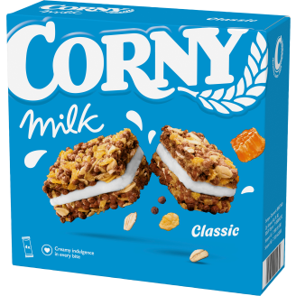 Välipalapatukka Corny 4 x 30 g Milk Classic